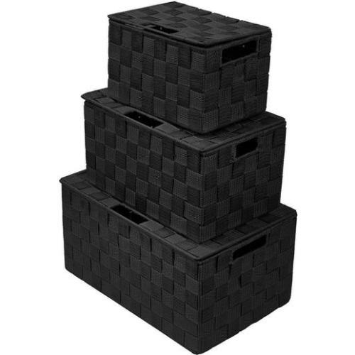 Woven 3-Piece Storage Box Set