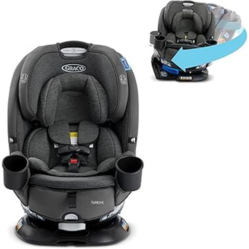 Graco Turn2Me 3-in-1 Car Seat with Rotating Feature, Highback Booster, for Newborn to Toddler up to 100lbs, in Manchester