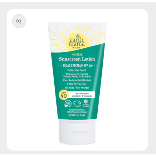 Baby Mineral Sunscreen Lotion SPF 40 | Non-nano Zinc