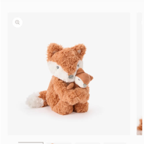 Mama + Baby Fox Plush Toy Set – Elegant Baby