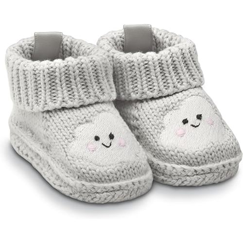 Fruit of the Loom Layette Collection - Knit Baby Bootie - Cloud