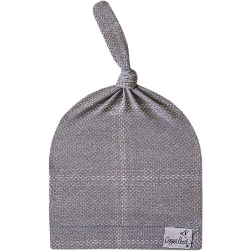 Copper Pearl Baby Beanie Hat Top Knot Stretchy Soft Dakota