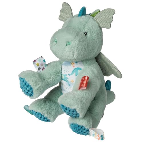 Taggies Stuffed Animal Soft Toy with Sensory Tags, 11-Inches, Drax Dragon