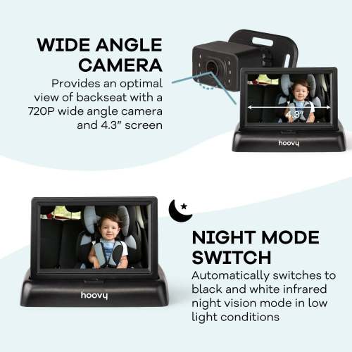 Backseat Baby Car Camera Monitor with HD Real Time Video