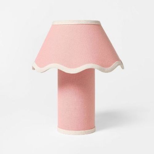 Table Lamp with Fabric Base and Shade Pink - Threshold™ designed with Studio McGee