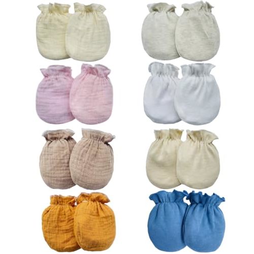 Adeimoo Newborn Baby Mittens Infant Toddler No Scratch Gloves for 0-6 Months Boys Girls