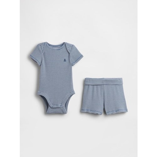Baby Grow-With-Me TinyRib Short Set