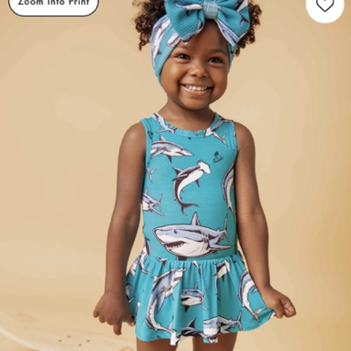 Shark Week™ Jaws & Effect Racer Back Ruffle Dress