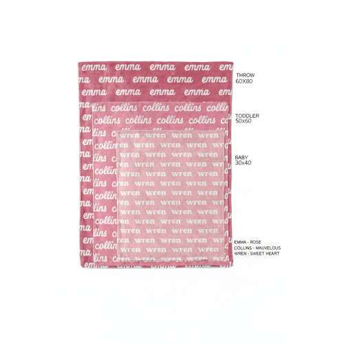 Perfectly Pink Personalized Color Blanket