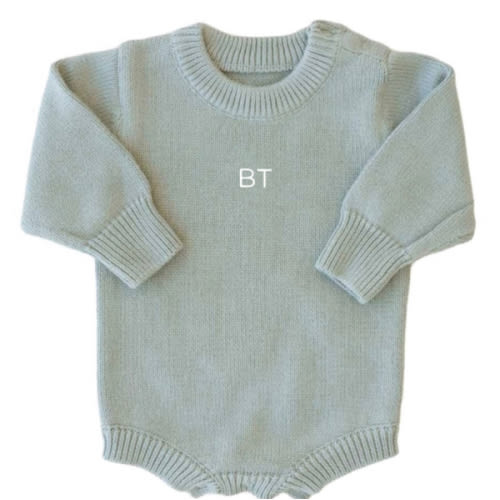 Personalized Printed Knit Sweater Bubble | Solid