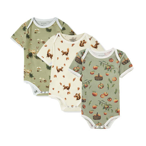 Short Sleeve One Piece 3-Pack: Woods