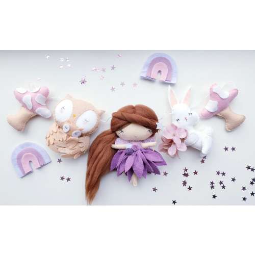 Flower Fairy Garland: Woodland Nursery Decor