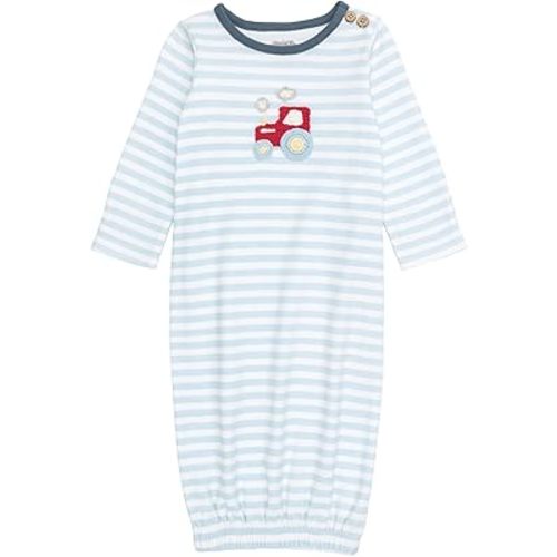 Mud Pie Baby Boy Crochet Tractor Gown, 0-3 Months