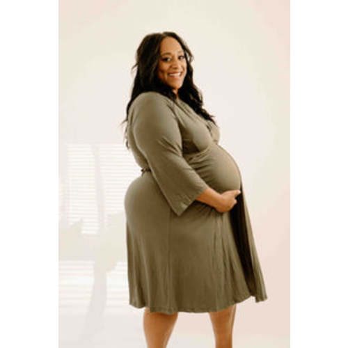 Lila Labor & Postpartum Gown in Sage (Petite)