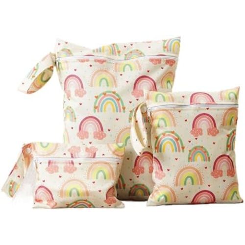 3-Piece Waterproof Wet Dry Bag Set with Zipper - Durable Travel Organizer for Swimming, Diapers, Baby, Gym & Beach Accessories