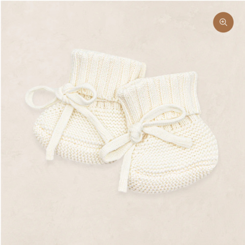 Knit Booties - Ivory