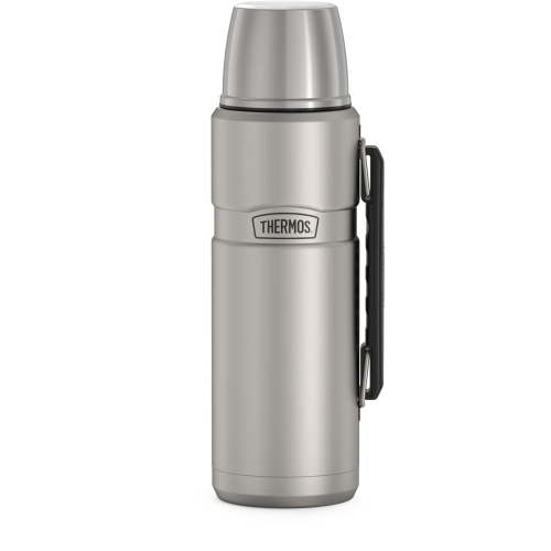 Thermos Stainless King Vacuum Insulated Beverage Bottle, Matte Stainless Steel, 40oz