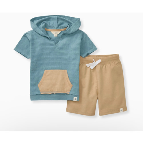Organic Dotted Jacquard Sweatshirt & Shorts Set – Burt's Bees Baby