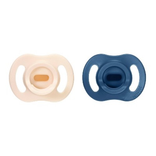 Tommee Tippee Ultra-Light Stay Put Silicone Pacifiers 6-18m - 2pk - Blue and White