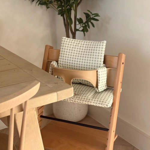 Sage Gingham 2 in 1 Cushion – Greyfox Designs