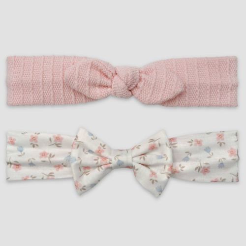 Carter's Just One You® Baby Girls' 2pk Floral Headwrap - Pink Newborn