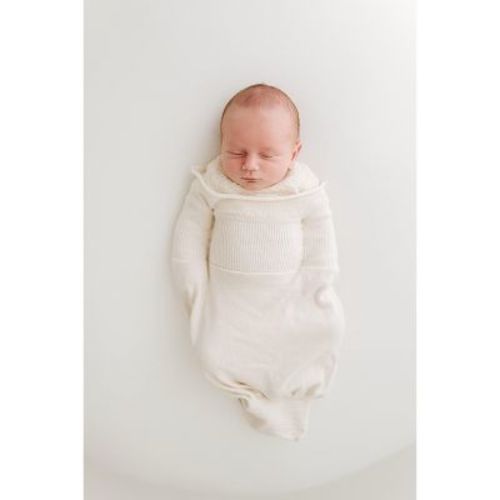 Organic Cotton Swaddle Sleep Sack Beige Large (12-18 pounds)