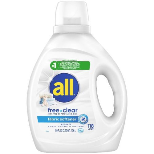 All Free Clear Liquid Fabric Softener - 80 fl oz