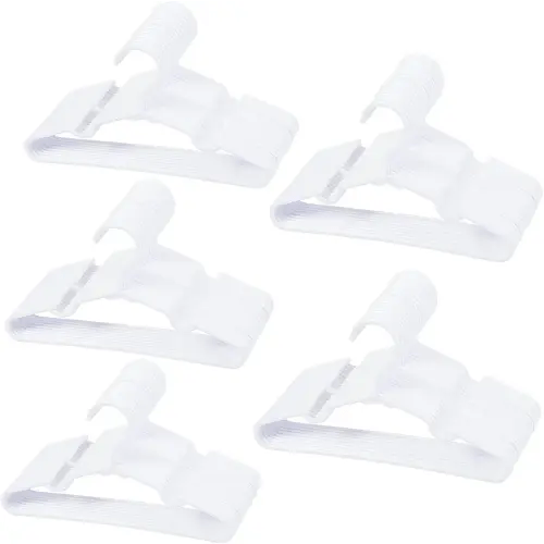 100 pcs White Baby Nursery Closet Hangers,Non-Slip Laundry Infant Pant Hanger for Newborn Clothes,Ultra-Thin Child Coat Hanger for Girl Boy Toddler Kids