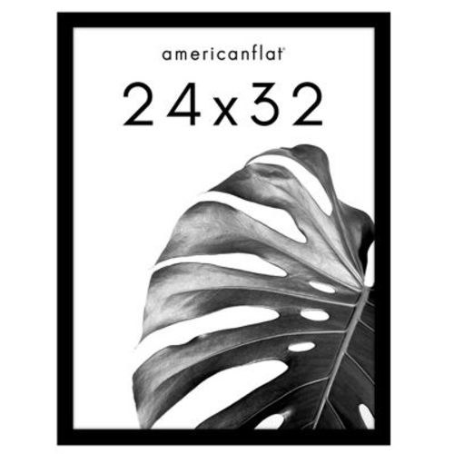 Americanflat Poster Frame 24x32 inches - Black Wooden Picture Frame with Plexiglass Cover
