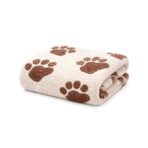 Phufy® Bliss Blanket, Chocolate/Cream Reversible Bear Paw – SpearmintLOVE
