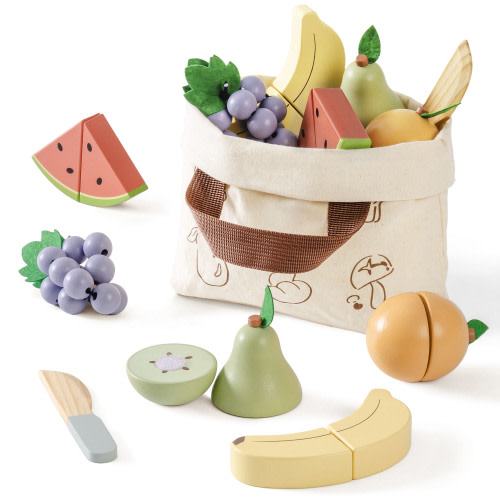 Wooden Fruit Play Food Set for Kids | ROBUD