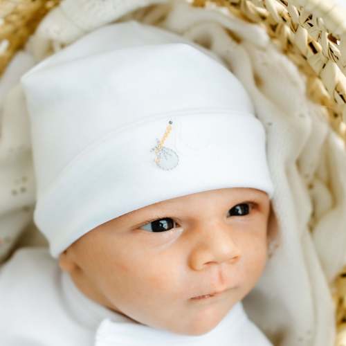 Vintage Stork Hat - White