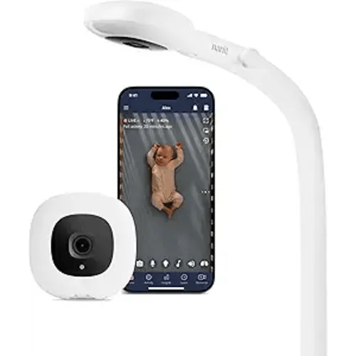 Nanit Pro Smart Baby Monitor - 1080p Wi-Fi Video Camera, 2-Way Audio, See Your Baby from Anywhere, Sound/Motion/Cry Notifications, Night Vision