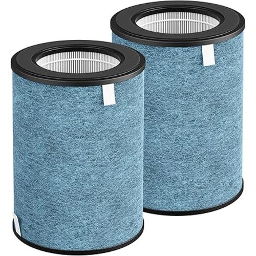 HP302 Filter for Shark HP302,HP301 NeverChange Air Pur-ifier MAX, 2-Pack