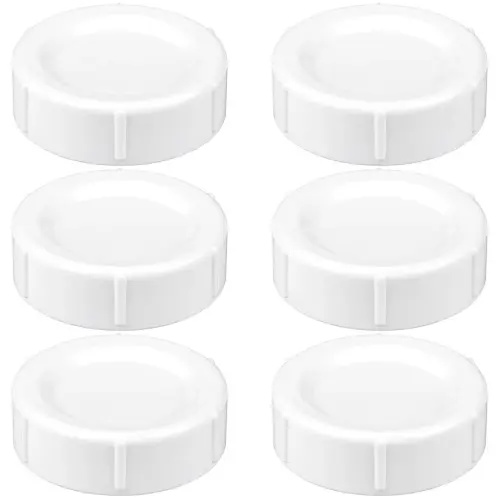 Travel and Storage Baby Bottle Caps for Dr. Brown’s Natural Flow Wide-Neck Bottles, Baby Bottle Lids Replacement with Sealing Gasket, Leak-Proof, BPA-Free, Pack of 6