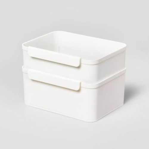 Set of 2 Medium Cart Divider Cups - Brightroom™: Storage Trays, Universal Organizer, Utility Cart Accessories