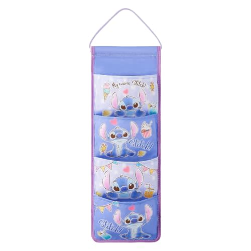 Cute Cartoon Wall Hanging Storage Bag, 4-Pocket Over-The-Door & Wall Home Storage Shelves, Decorations for Kids Bedroom