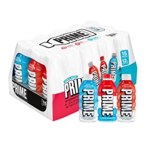 Prime Hydration Variety Pack Mixed Flavors Sports Drink - 15pk/12 fl oz Bottles