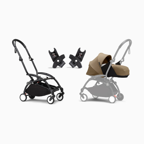 Stokke YOYO³ Newborn Essentials Bundle - Toffee/Black Frame