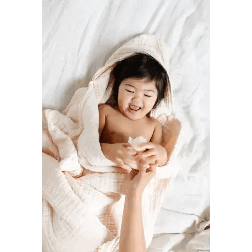 Bath - Toddler Hooded Towel - Cream