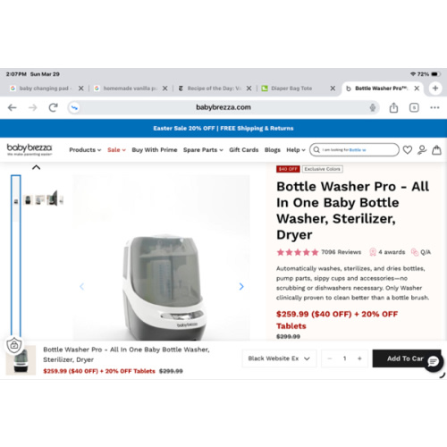 Bottle Washer Pro™: Automatic Baby Bottle Washer | Baby Brezza