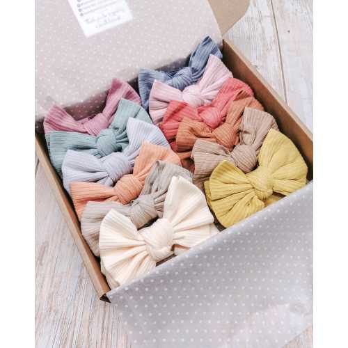 Baby Headband Bow Box Bundle | Baby Ribbed Headband | Baby Headband | Hairband Hairbow | Baby Shower Gift | New Baby Gift | Baby Girl Gift