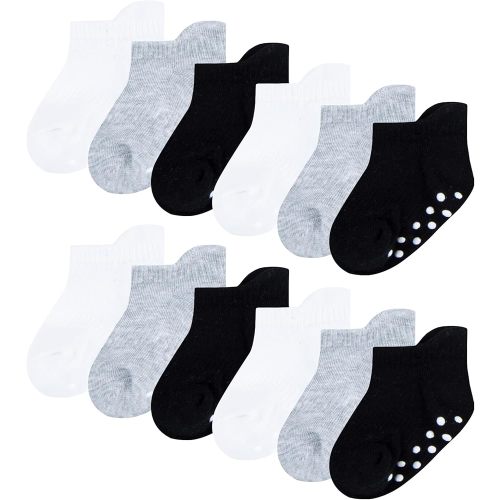 Huggies 12-Pack Lightweight Ankle Gripper Socks