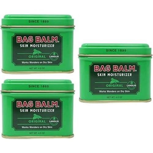 Bag Balm Vermont's Original for Dry Chapped Skin Conditions - Hand & Body (4 Ounce (Pack of 3))