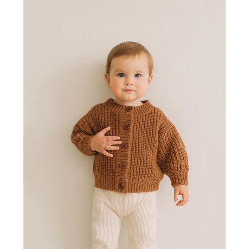Theo Cardigan – Olive and Cradle | 0-3mo