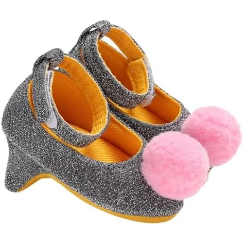 Baby Girls Princess High Heels with Cute Bowknot Soft Sole Crib Shoes Newborn Photography Props