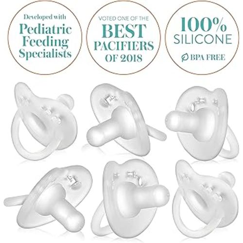 Amazon.com : Evenflo Feeding Balance Plus Stage 1 Cylindrical Baby, Newborn and Infant Pacifier - Developed with Pediatric Feeding Specialists - 0 to 6 Months (Pack of 6) : Baby