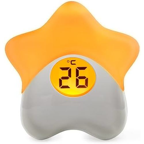 Purflo Starlight Colour Changing Baby Room Thermometer | USB Rechargeable Digital Temperature Monitor for Indoor & Nursery | One Of Your Baby Essentials : Amazon.co.uk: Health & Personal Care