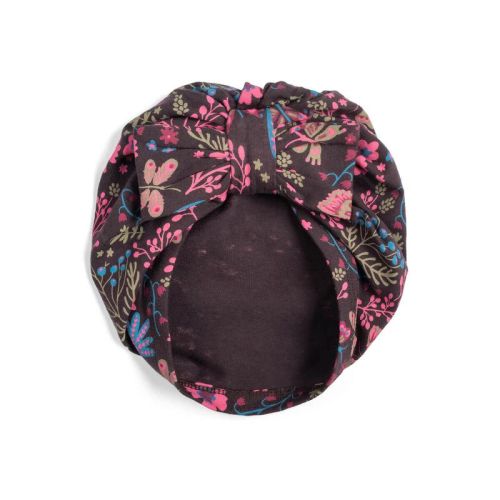 Mightly Baby Fair Trade Organic Cotton Bow Turban (Flower Child, 0-6 Months)