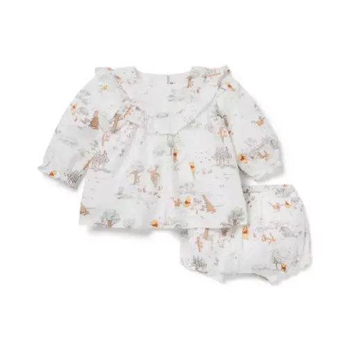 Baby Jet Ivory Toile Disney Winnie The Pooh Toile Ruffle Matching Set by Janie and Jack
